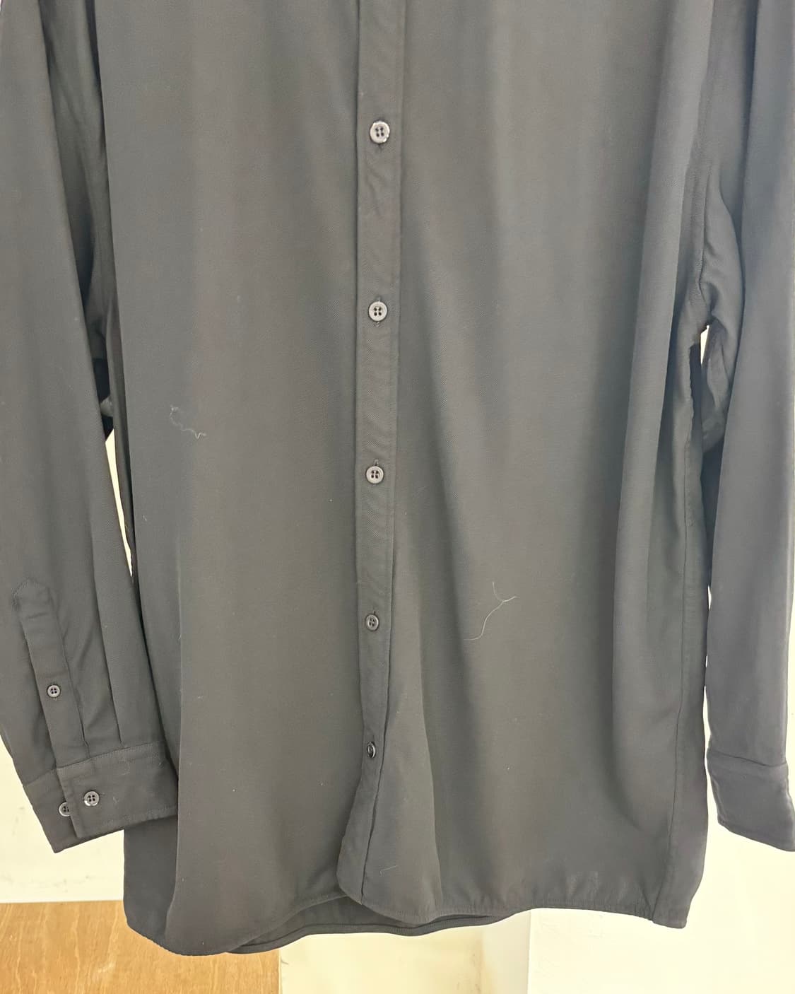 발렌시아가 블랙 오버사이즈 울 셔츠 상품이미지5