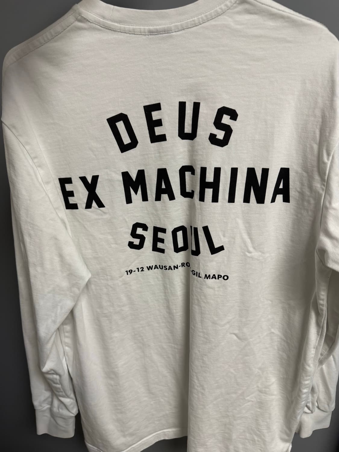 데우스 엑스 마키나 서울 컬리지 롱슬리브 티셔츠 화이트 M 상품이미지2