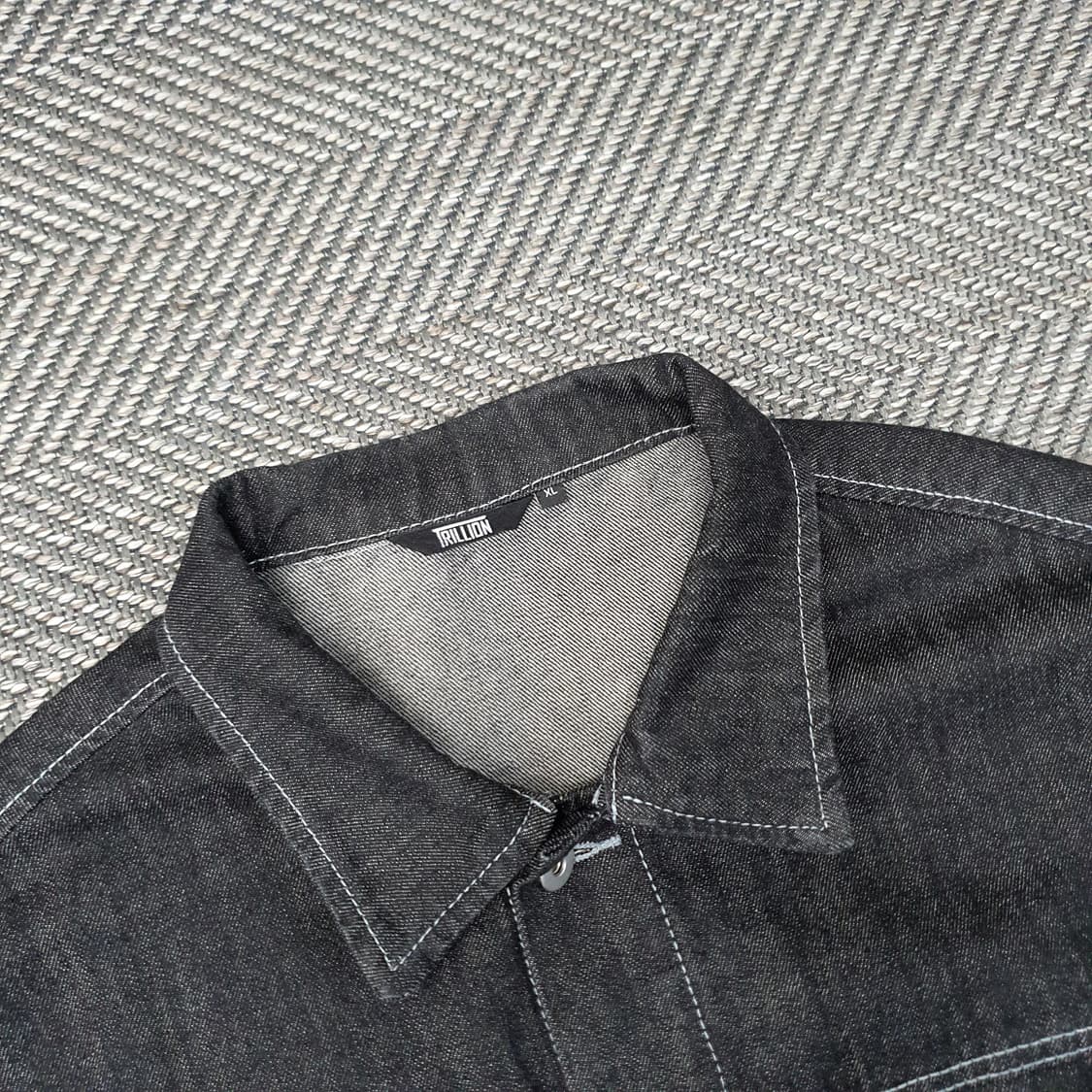 트릴리온 흑청 데님 청자켓 남자105 상품이미지2