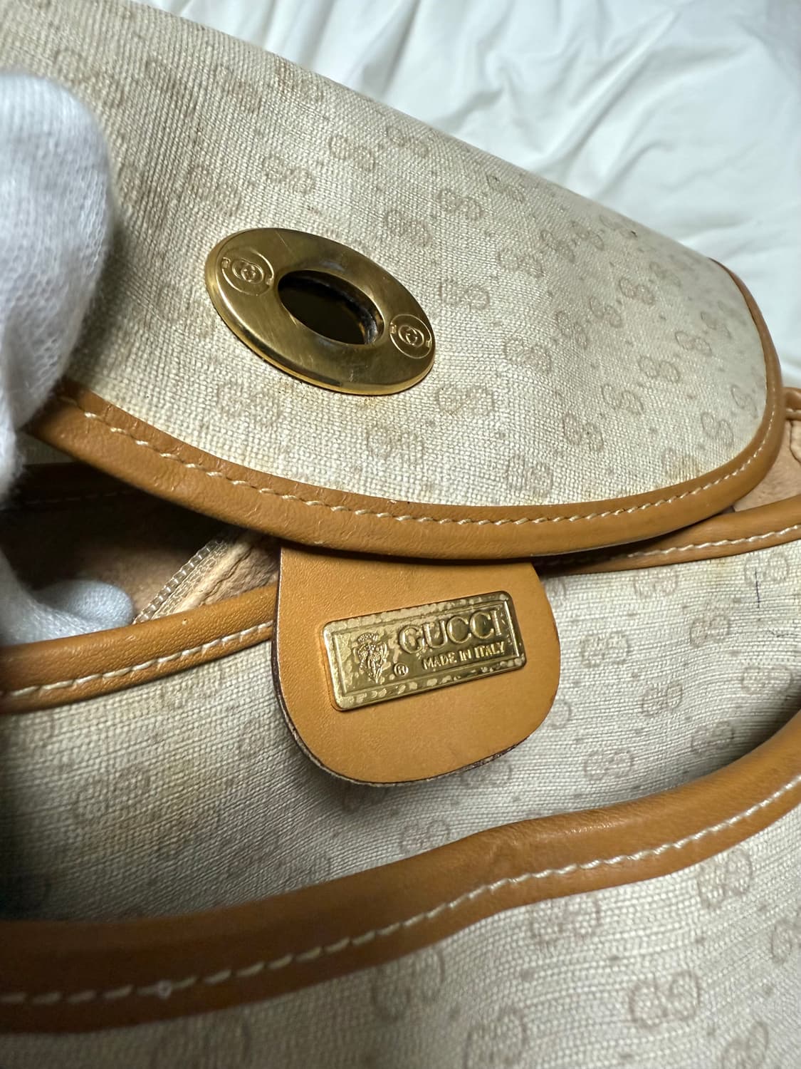 (정품) 구찌 베이지 크로스백 올드버전 상품이미지4