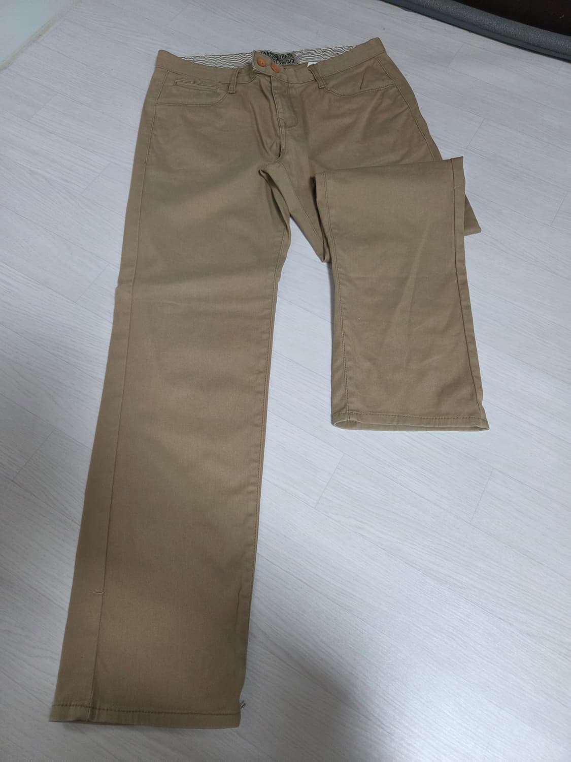빈티지 베이지 코튼팬츠 상품이미지2