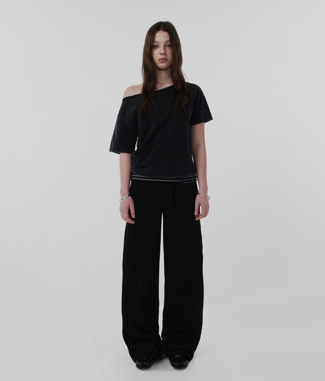 스웨이드 layered long pants 레이어드 롱 팬츠 상품이미지5