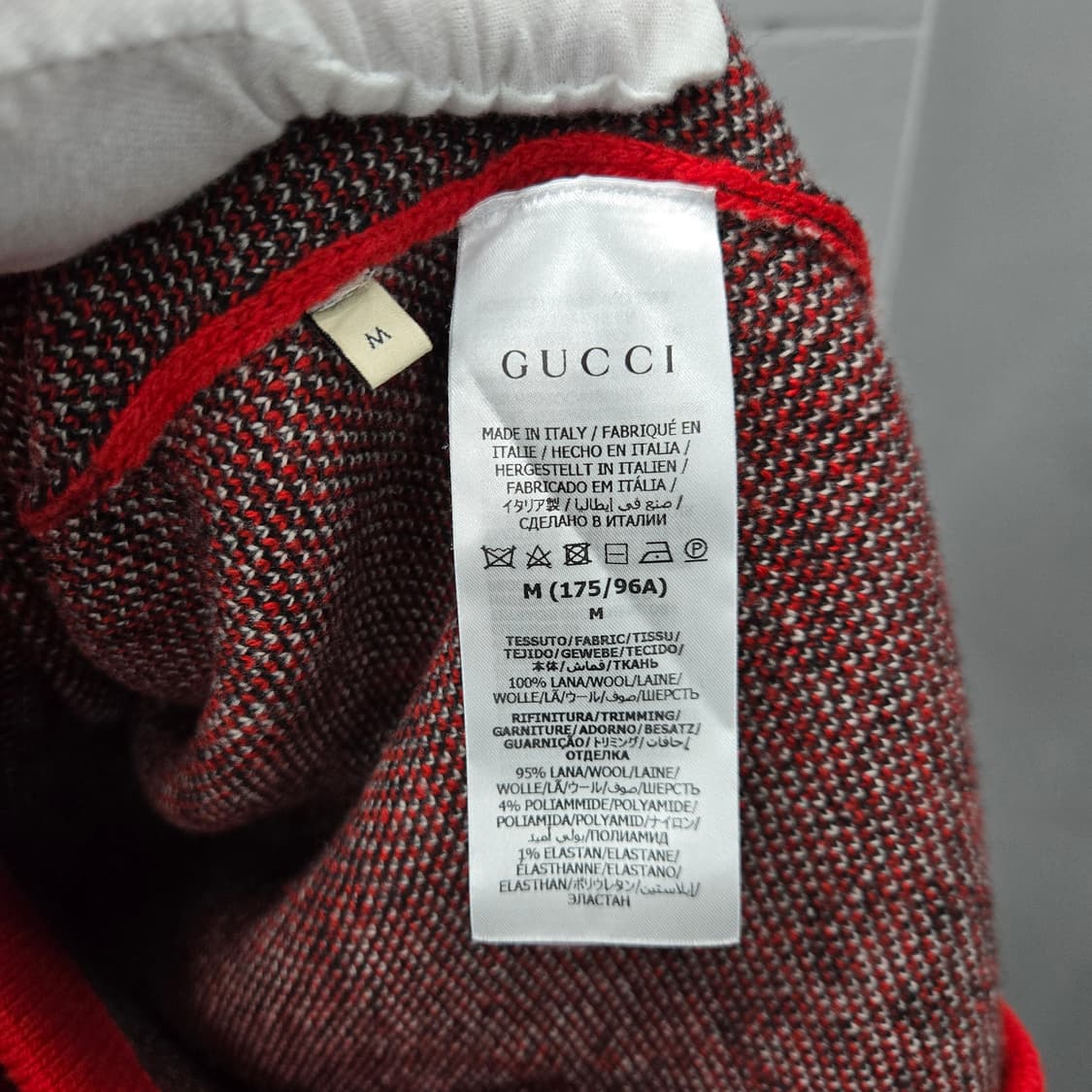 새상품 / 구찌 GG 자카드 스컹크 울 니트 M 상품이미지4
