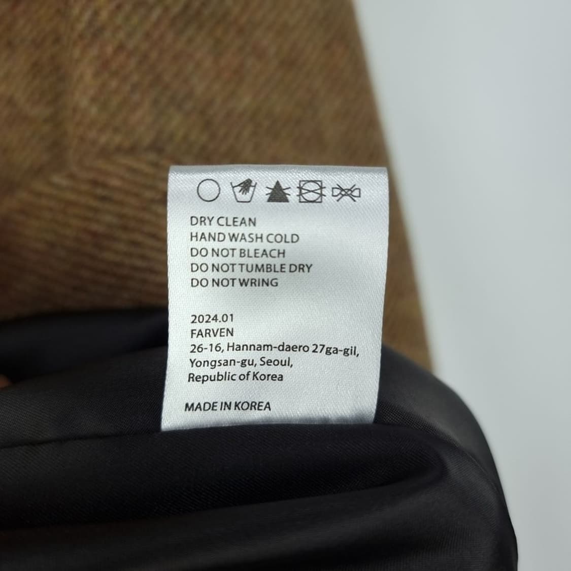 [파르벵] 벨벳 도킹 모직 자켓 M19605 상품이미지8