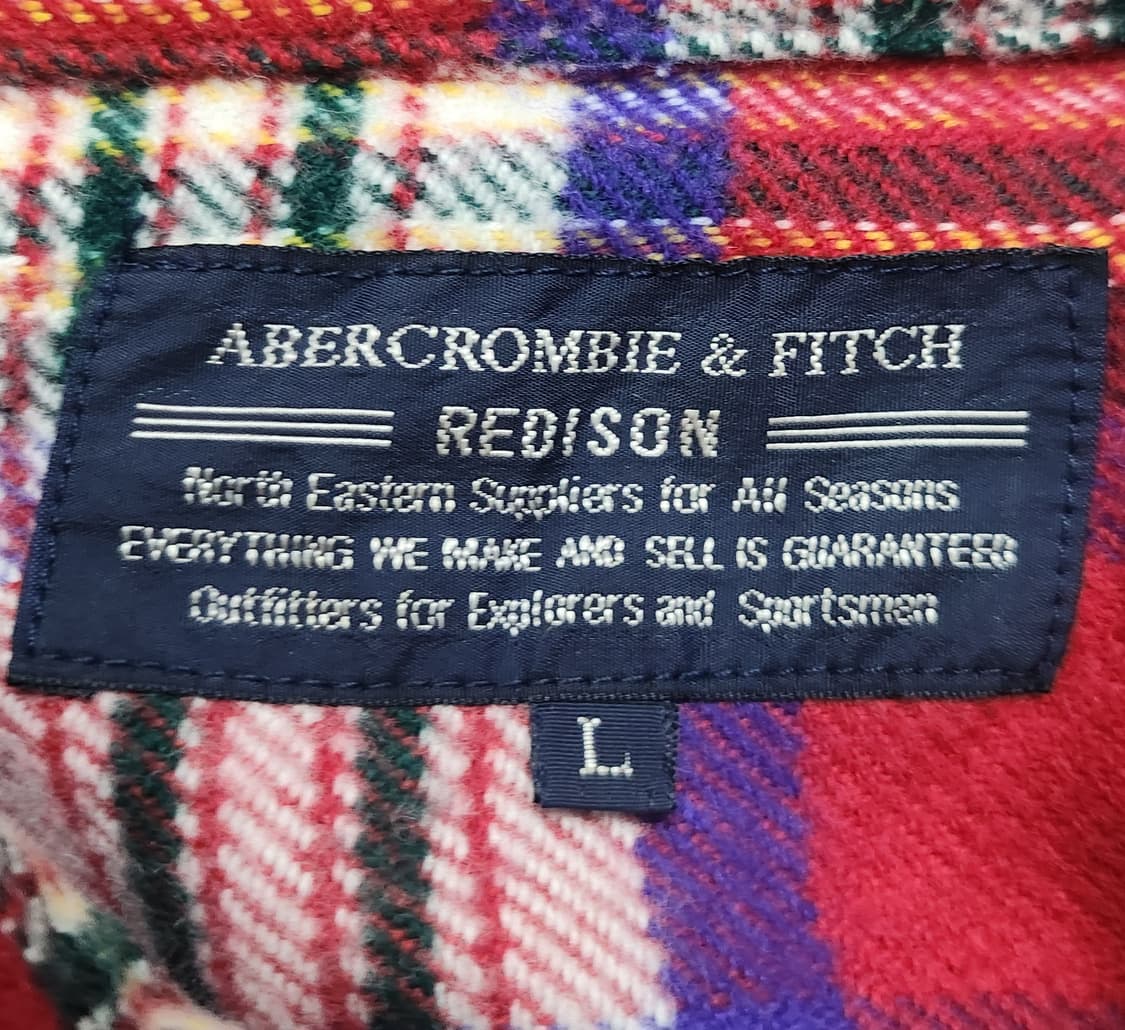 아베크롬비 플란넬 체크 셔츠 L (크게나옴) (110-115) 상품이미지3