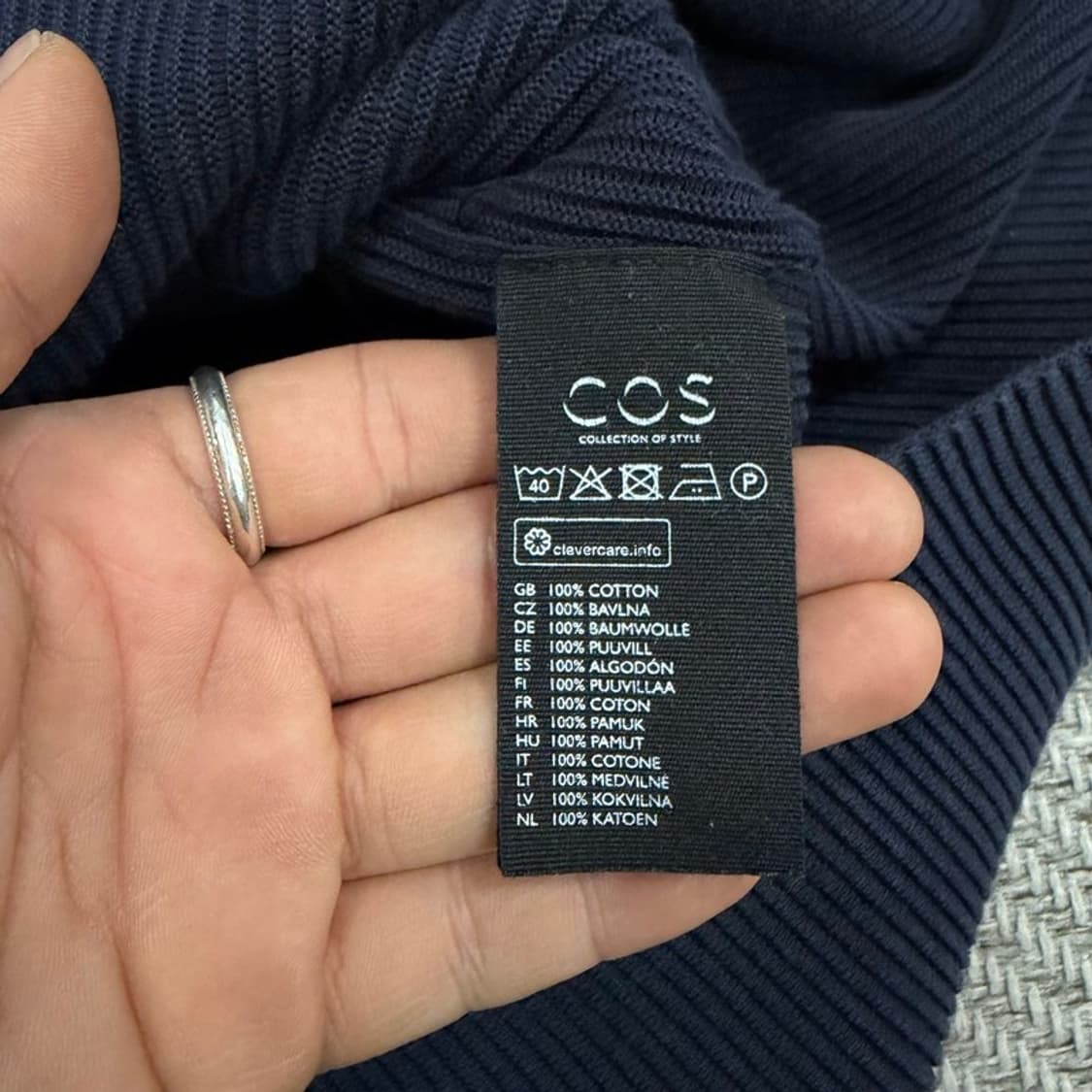 코스 하프집업 니트 원피스  v3680  상품이미지6
