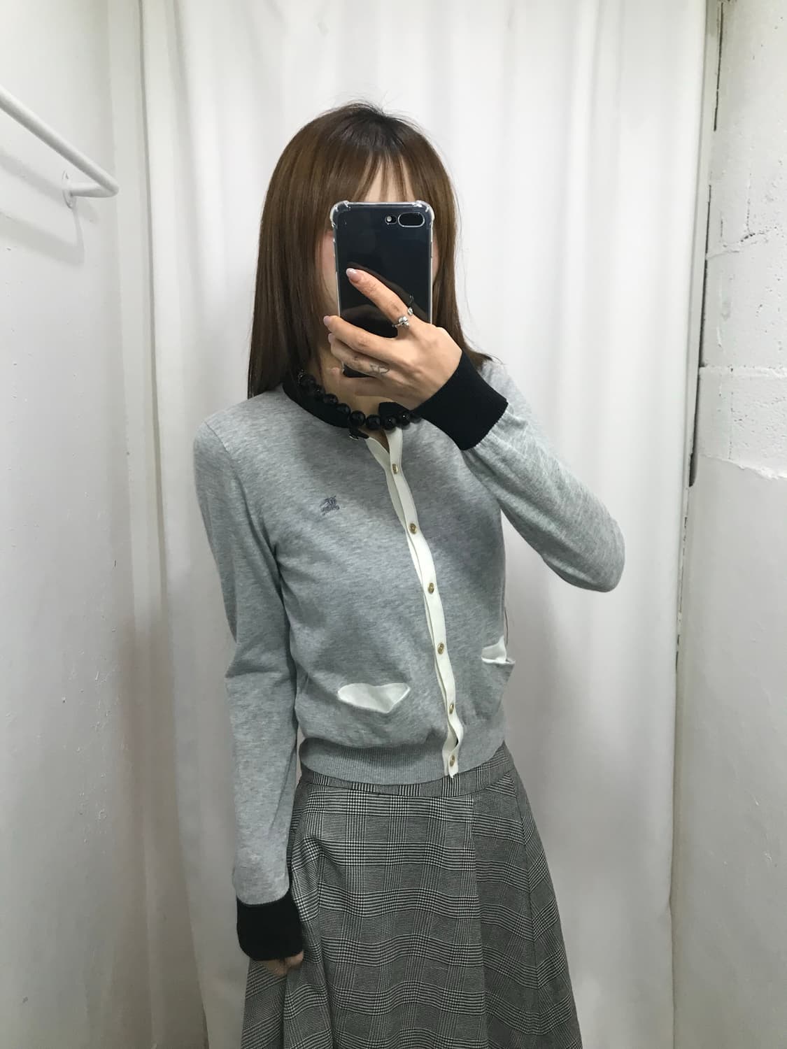 🐰버버리 배색 니트 가디건 🐰 상품이미지4