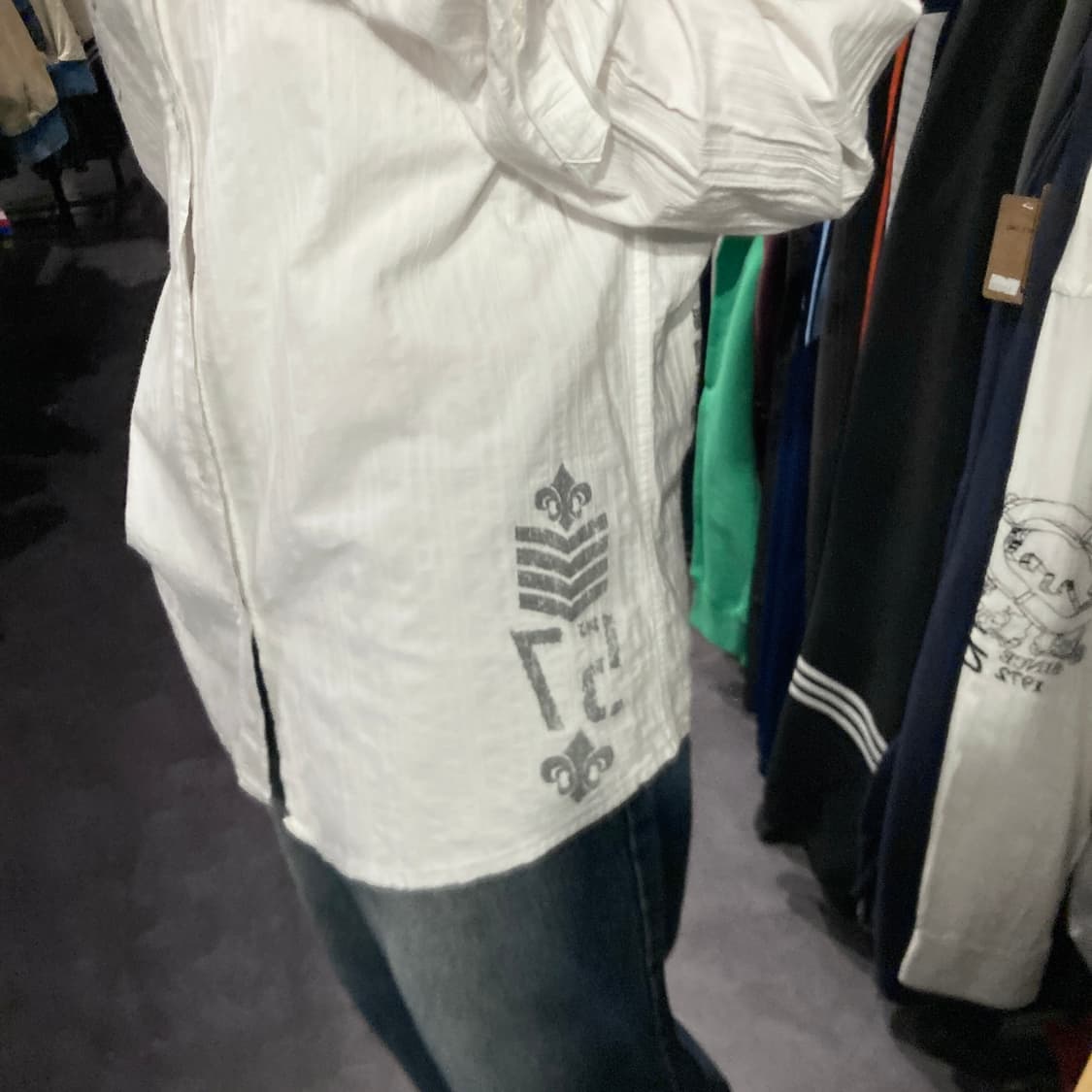 [IM] vtg 화이트 그래픽 셔츠 상품이미지5