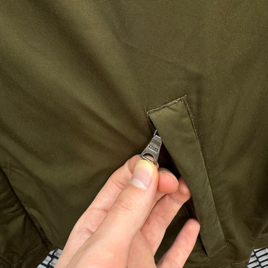 00s 폴로 랄프로렌 클래식 드리즐러 자켓 투포켓 디테일 라이트 카키 상품이미지6