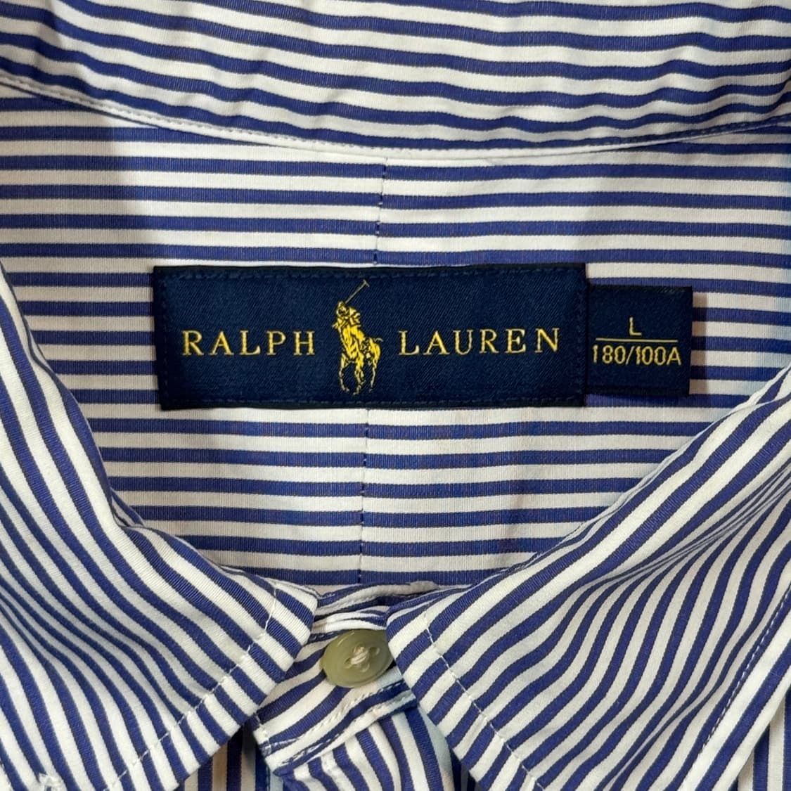 L) 폴로 랄프로렌 클래식 블루 스트라이프 포플린 셔츠 상품이미지6