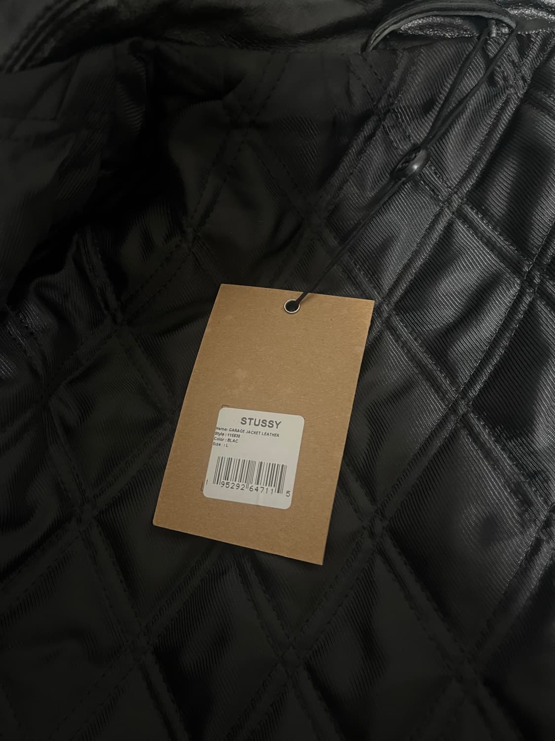 (L)스투시 레더 개러지 자켓 블랙 상품이미지3