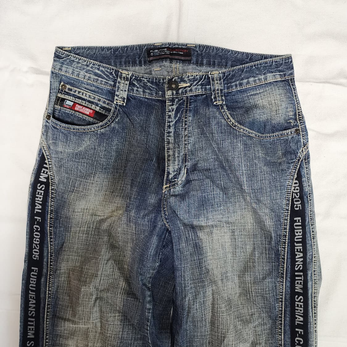 FUBU 올드스쿨 신치백 워싱 데님팬츠 상품이미지6
