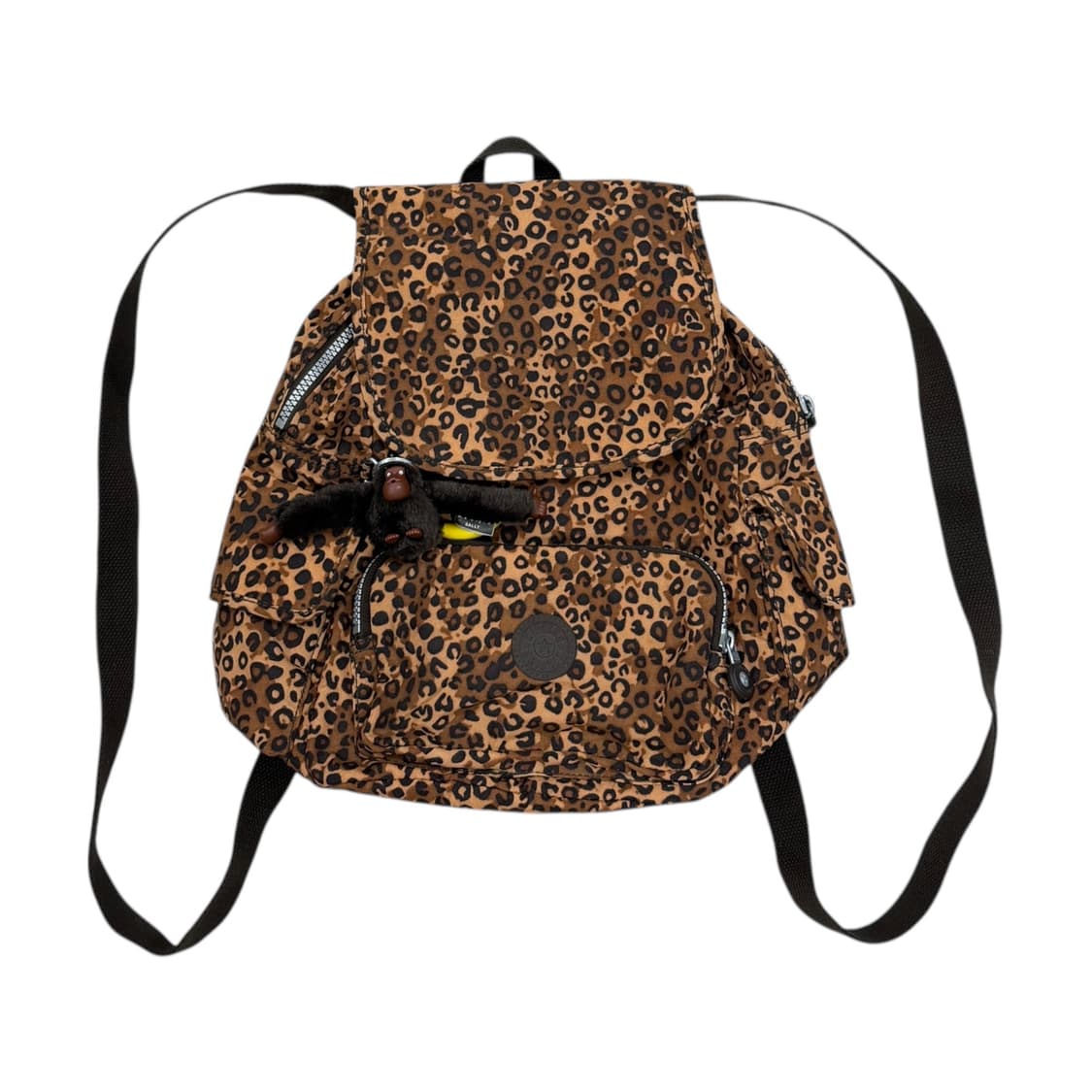 키플링 빈티지 레오파드 호피 포켓 백팩 가방 브라운 상품이미지1