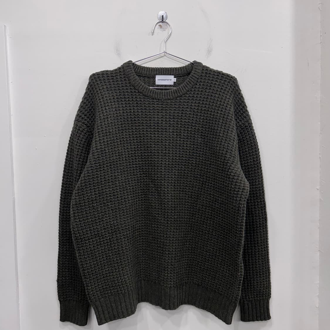 에스피오나지 헤비코튼 와플 니트 스웨터 상품이미지2