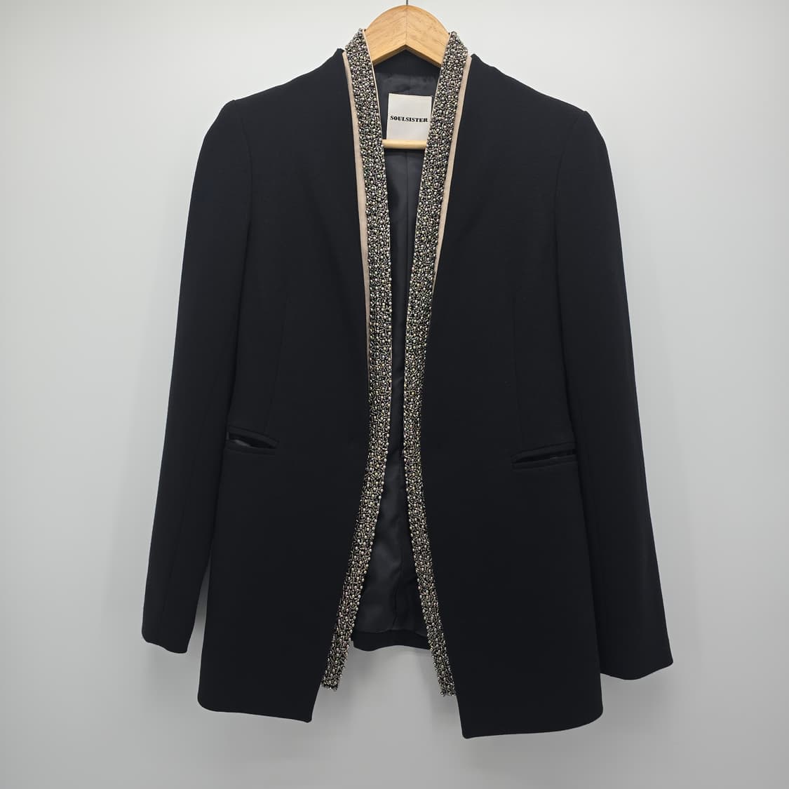 SOULSISTER 블랙 스톤 장식 자켓 S 상품이미지9