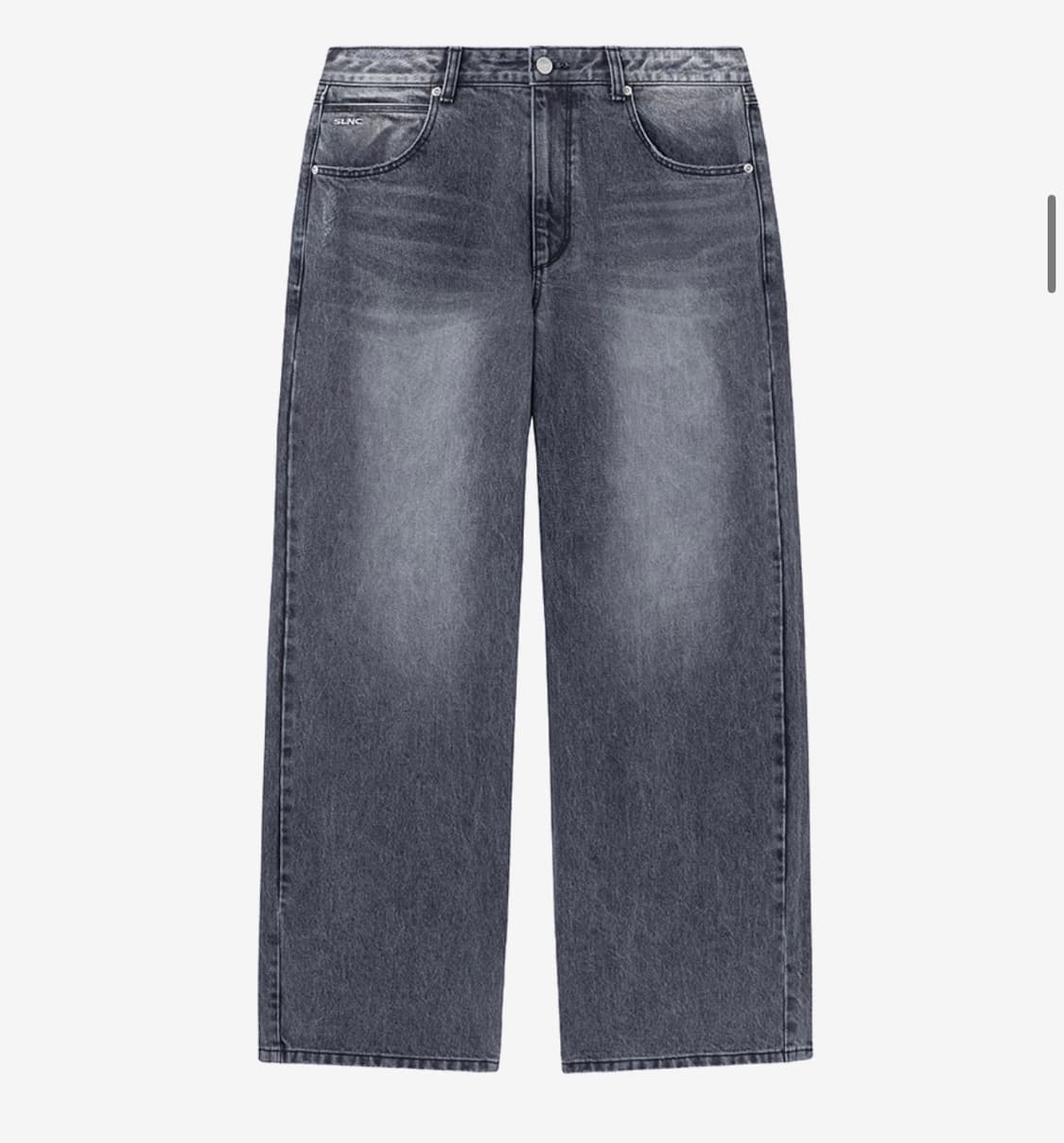 (새) 인사일런스 CALIK 로우 웨이스트 와이드 진 ASH GREY 상품이미지3