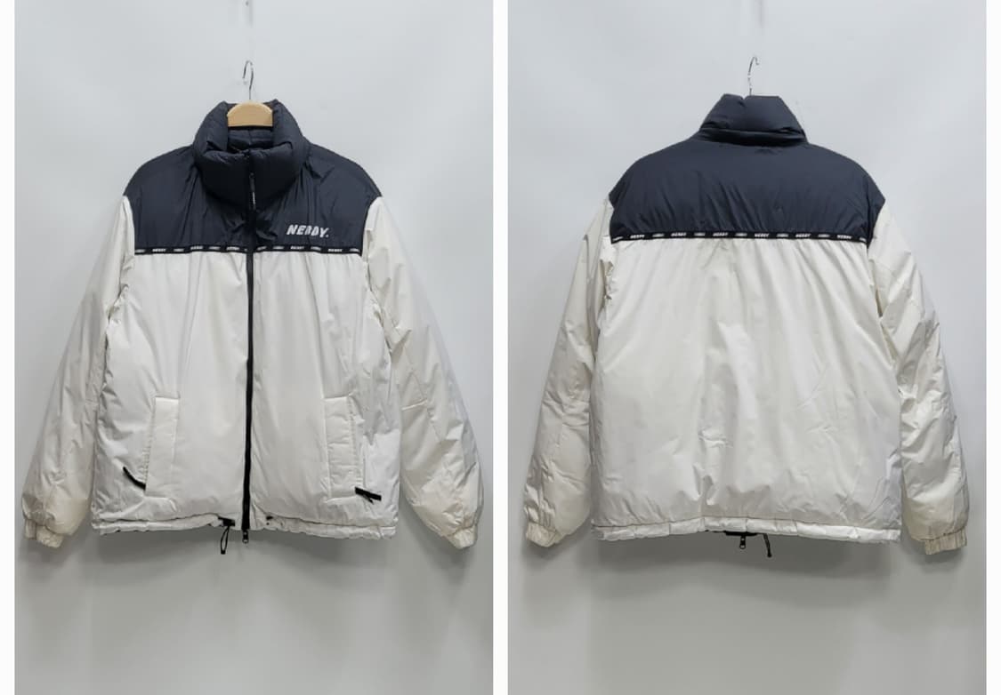 NERDY 널디 리버시블 블랙 화이트 다운 숏 패딩  / S
(공용) 상품이미지3