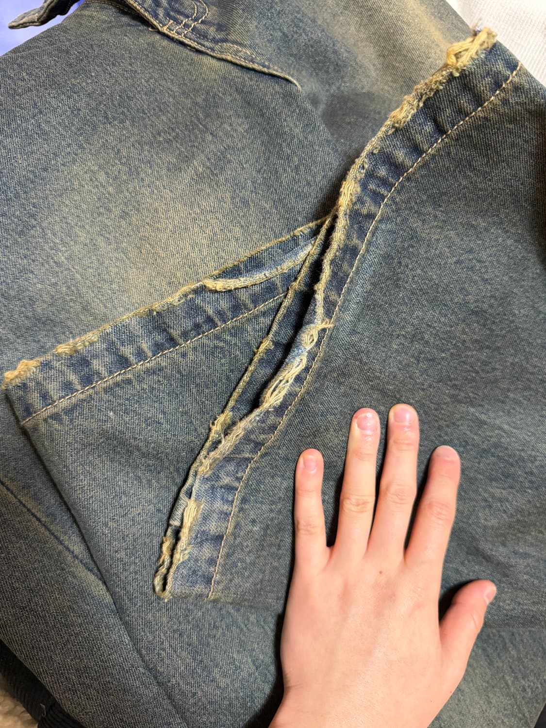 노이어 디스트로이드 플레어 데님 팬츠 상품이미지4