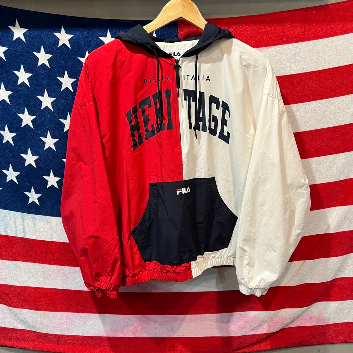 휠라 헤리티지 풀오버 바람막이 상품이미지1