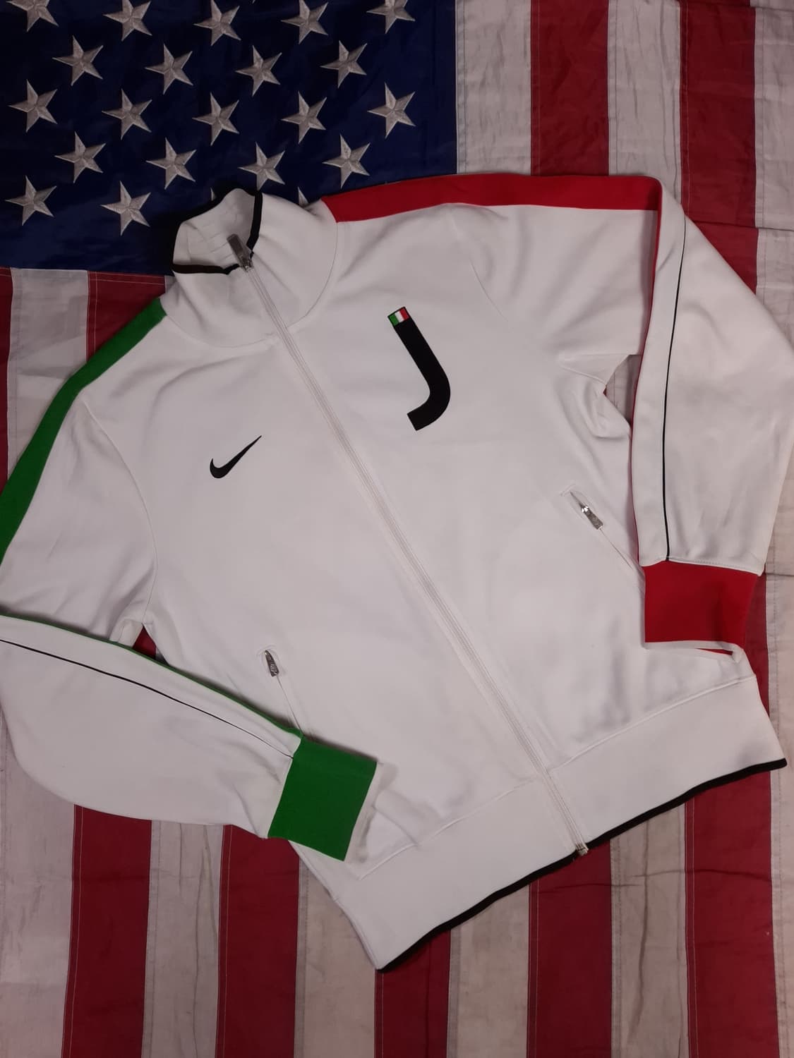 오리지날 나이키 화이트 유벤투스 트렉탑져지 상품이미지3