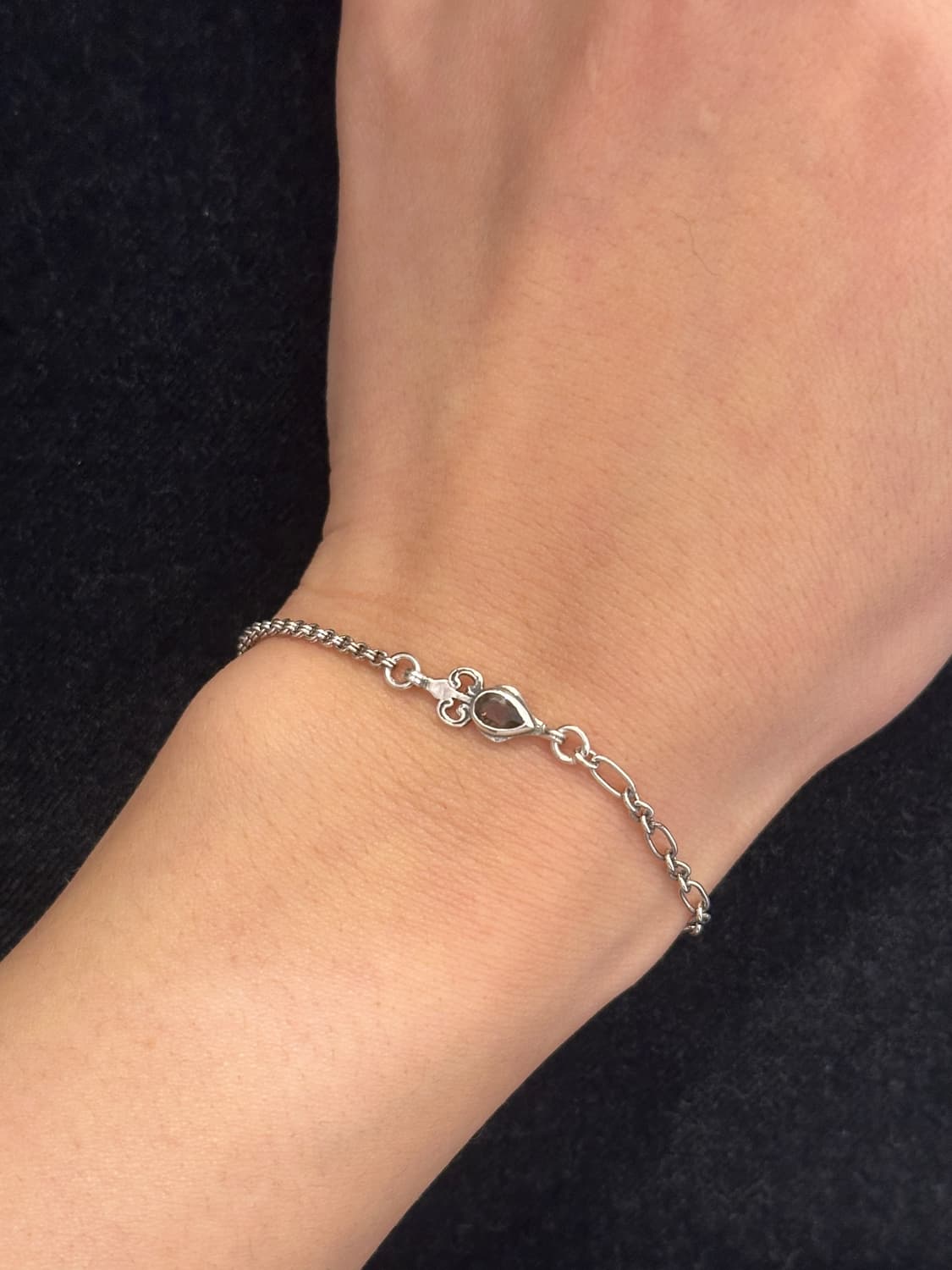 Smoky Quartz 925 Silver Bracelet  상품이미지1