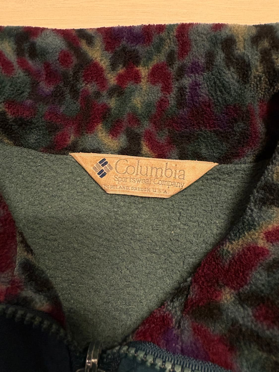 L)90s~00s 콜롬비아 칼라 패턴 플리스 상품이미지3