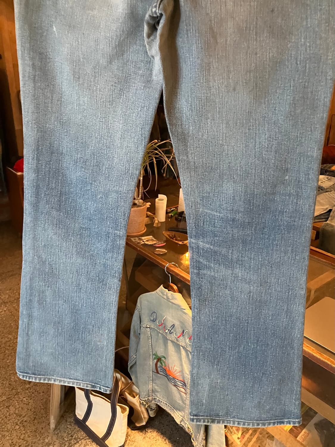 80s USA 빈티지 LEE 리 라이더스 200 데님 팬츠 상품이미지7