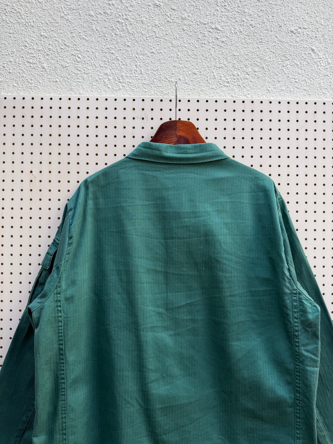 1980s FRENCH SAGE GREEN HBT 헤링본 프렌치워크자켓 상품이미지9