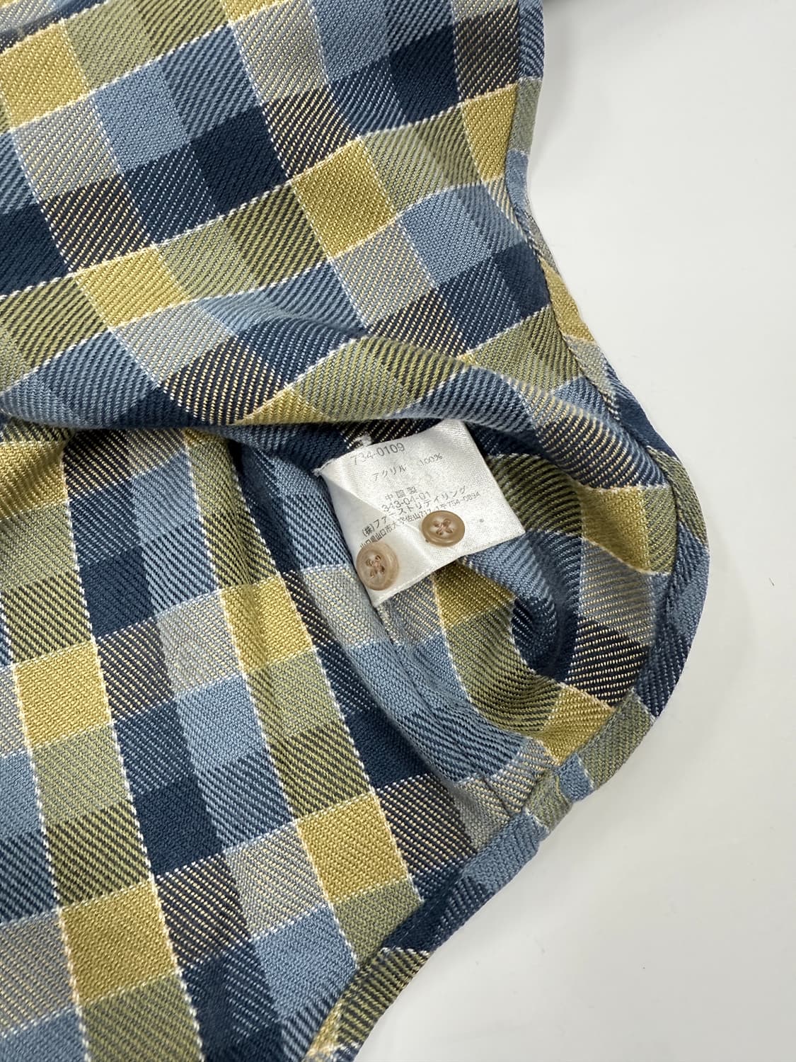 빈티지 유니클로 루즈핏 체크셔츠 상품이미지5