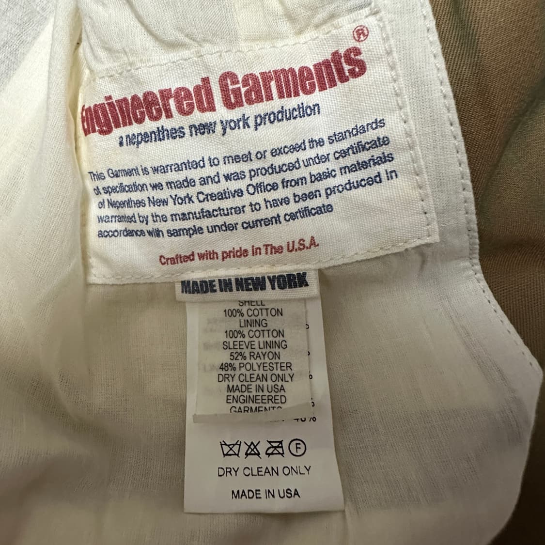 ENGINEERED GARMENTS usa made jacket 상품이미지4