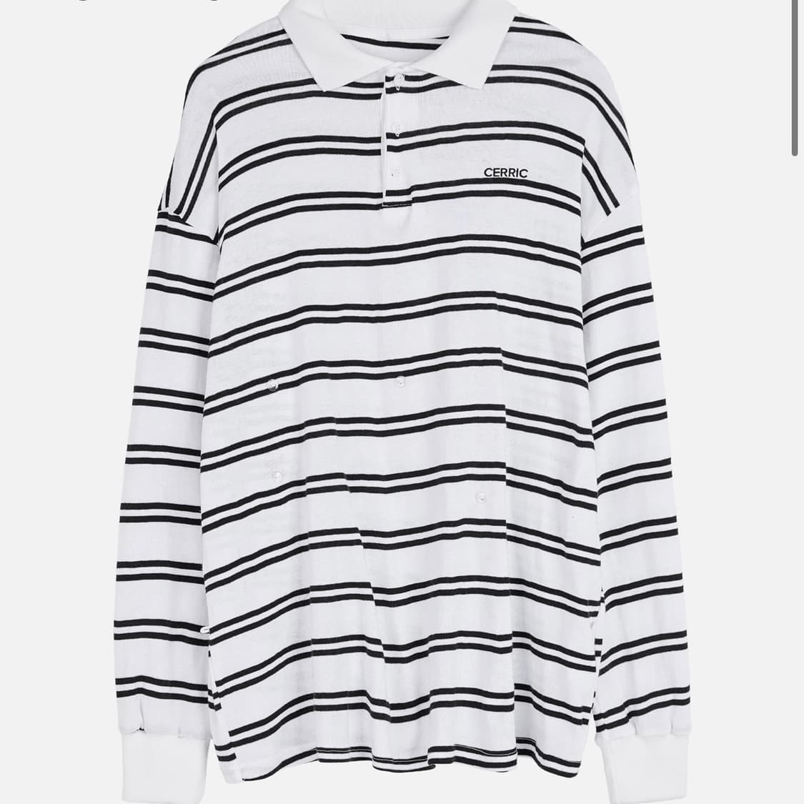 세릭 스트라이프 버튼 탑  상품이미지2