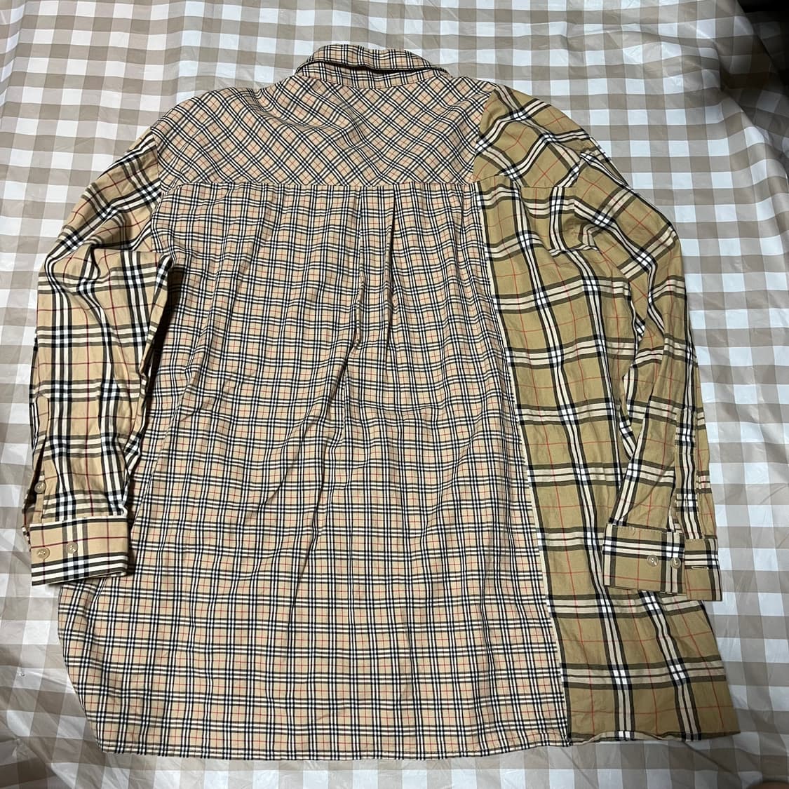 아조바이아조 오버핏 셔츠 와이셔츠 체크 박시 빈티지 상품이미지3
