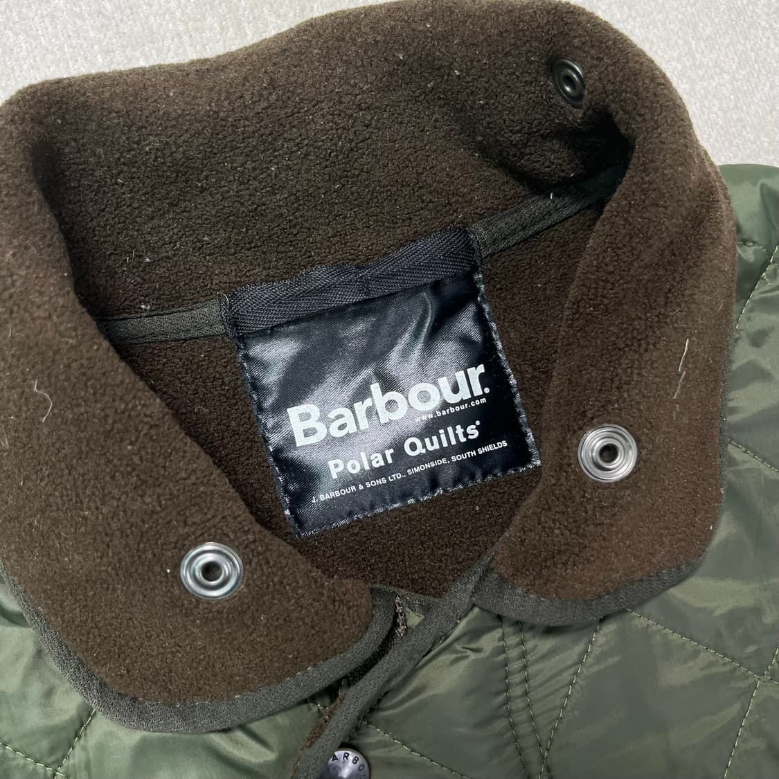 105 바버인터네셔널 90s 카키 퀄팅 자켓 상품이미지2