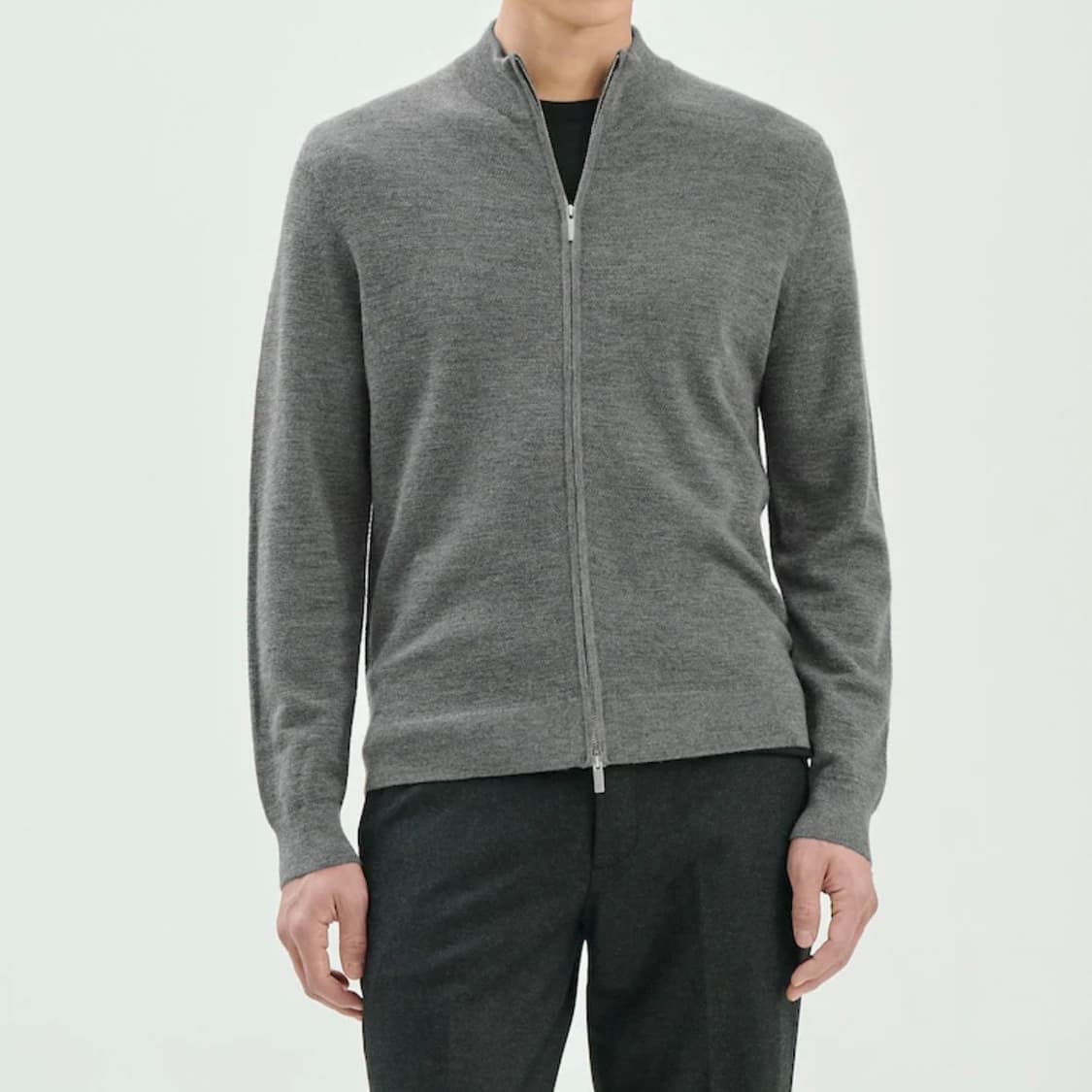 [새상품] 띠어리 캐시미어 니트 집업 가디건 블랙 XL사이즈 상품이미지4