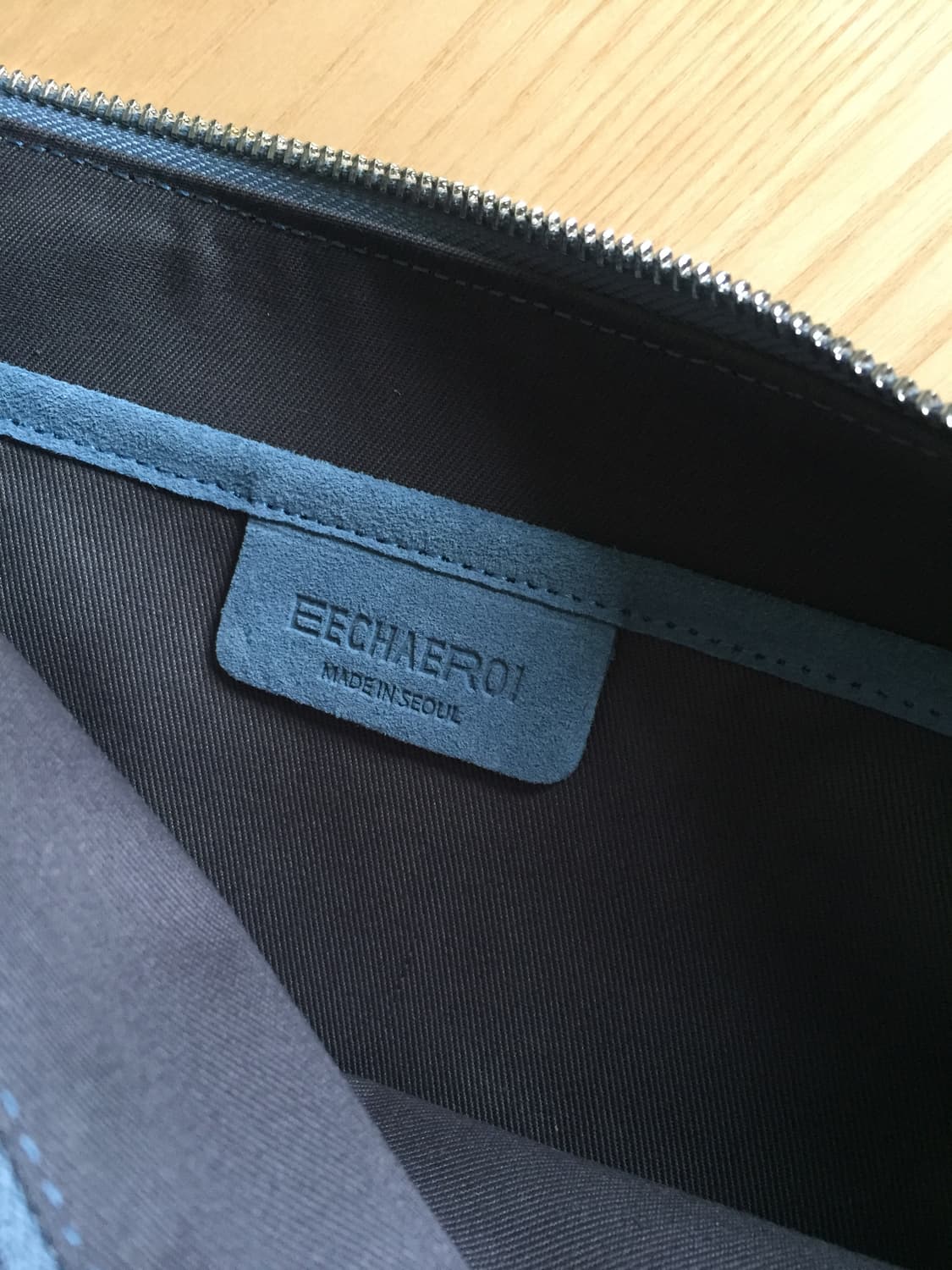 MESCOLATO BABY MUTA BAG DUSTY BLUE SUEDE 상품이미지2