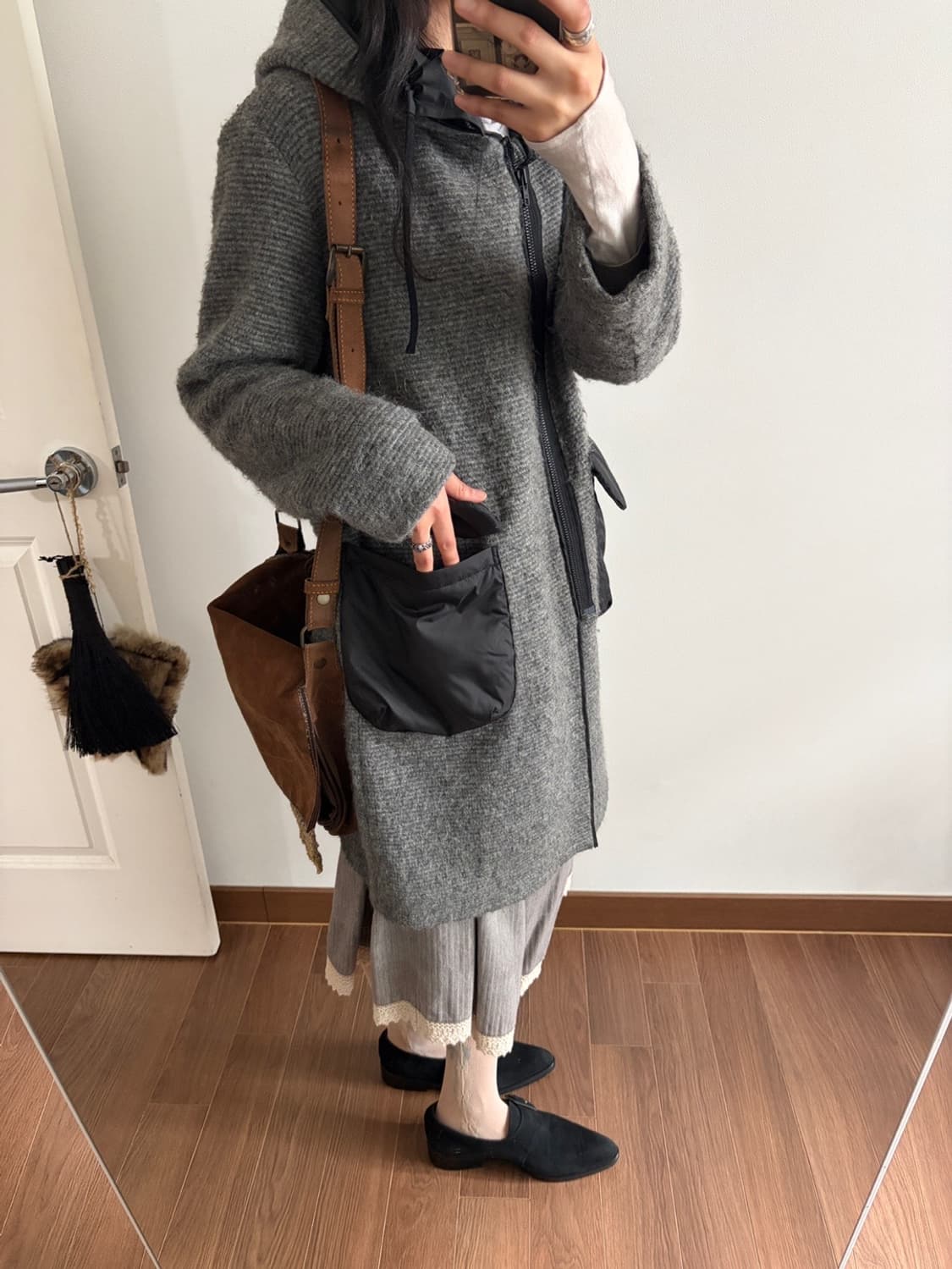 hooded zip-up coat 상품이미지5