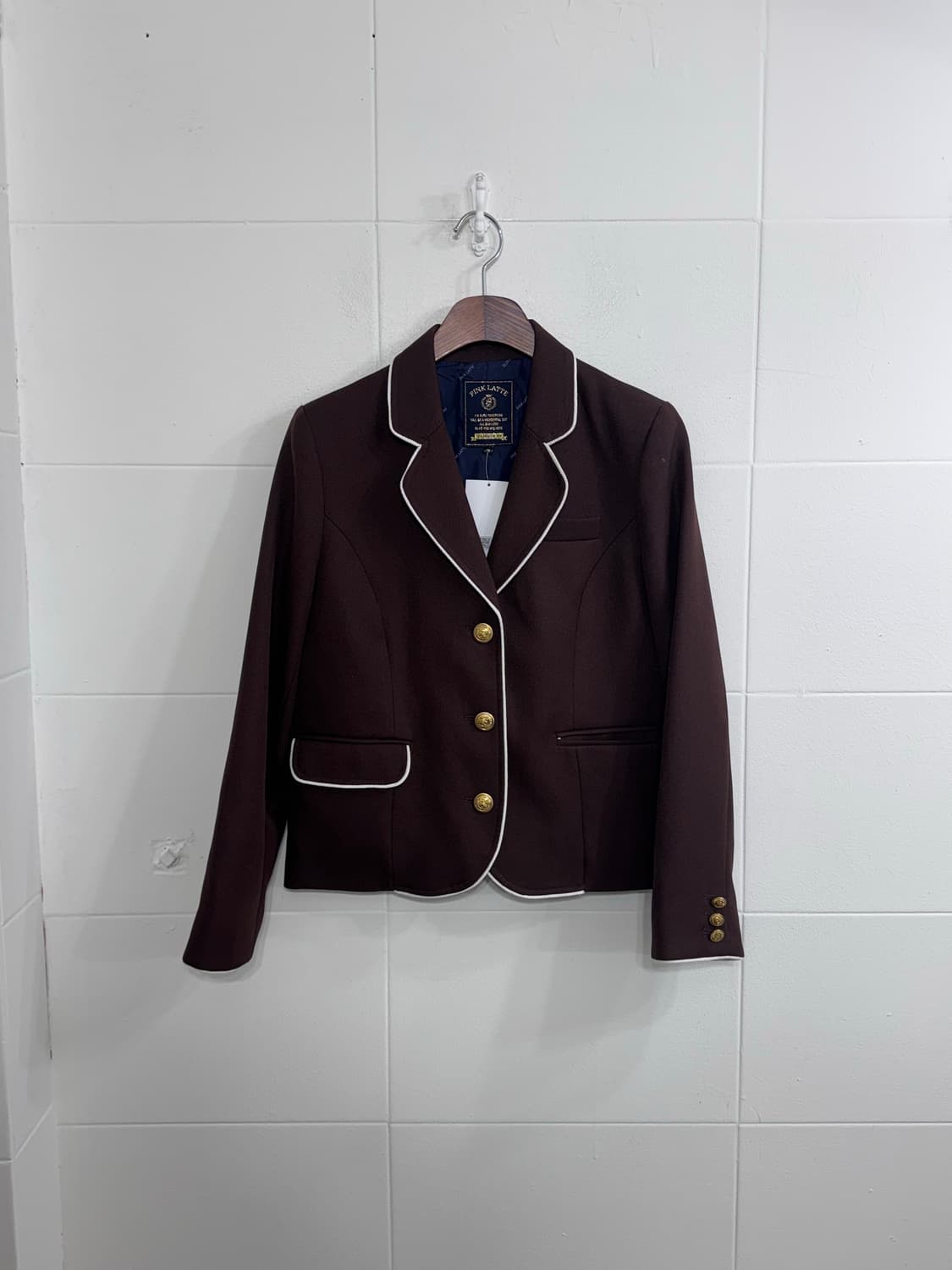 뮤트 핑크 브라운 하치깔 가디언 프레피 코디세트 상품이미지5