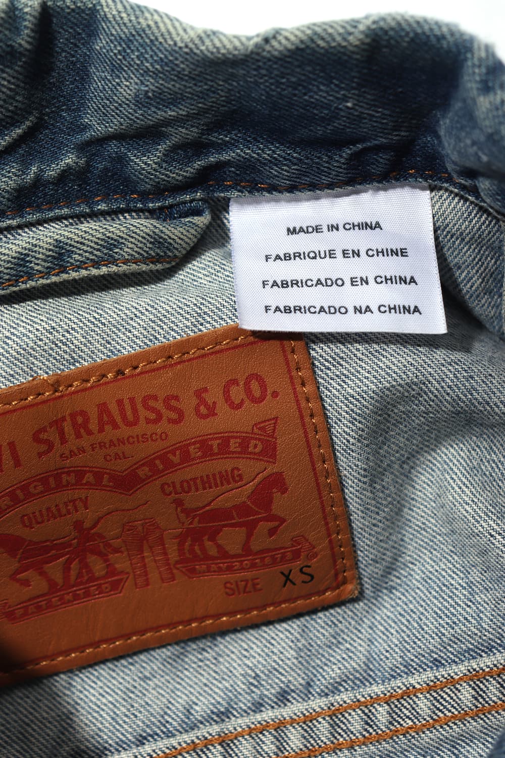 LEVIS 오렌지 탭 똑딱이 버튼 데님 트러커 women 85 상품이미지5