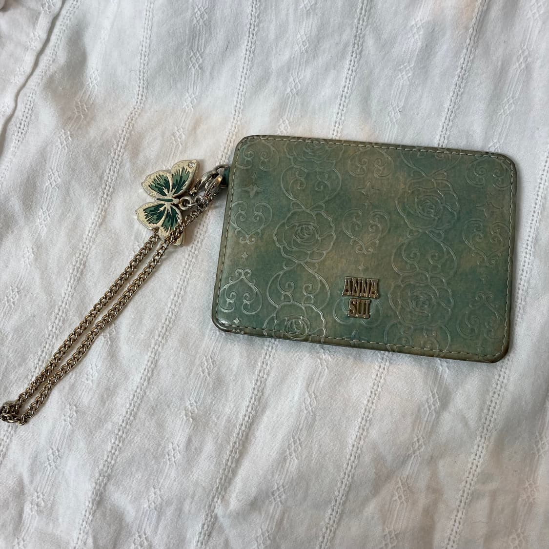빈티지 엔틱 안나수이 에나멜 나비 민트지갑 상품이미지1