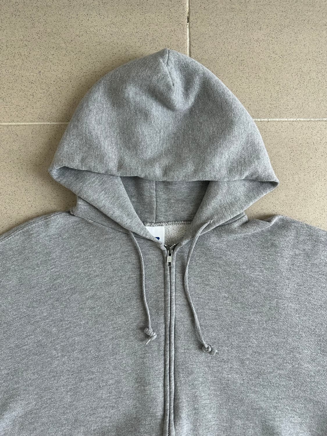 00s 빈티지 러셀 후드집업 그레이 XL 상품이미지3