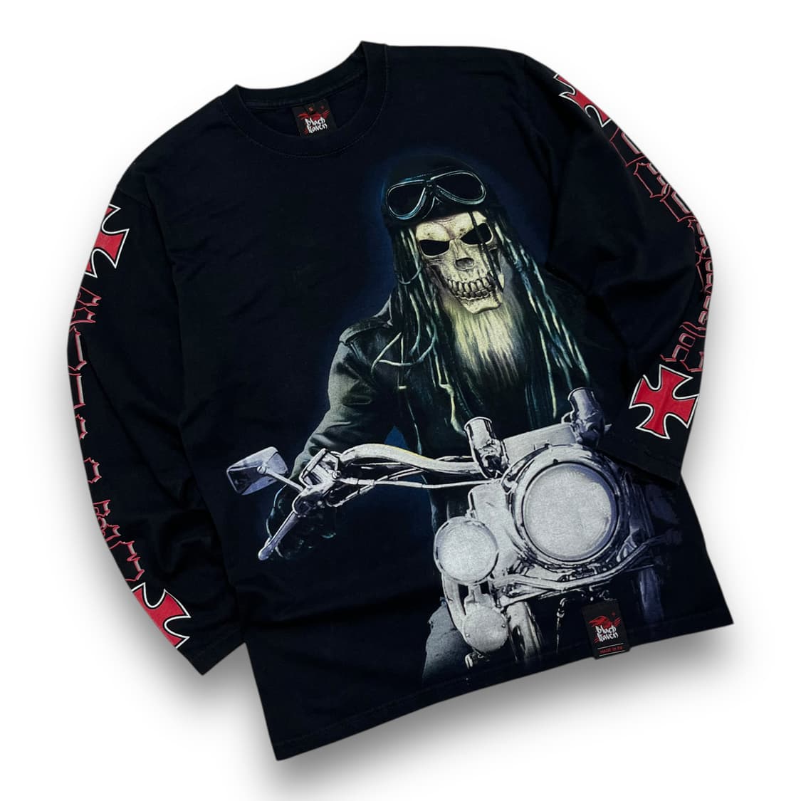 Black Haven Skull biker long sleeve 상품이미지1