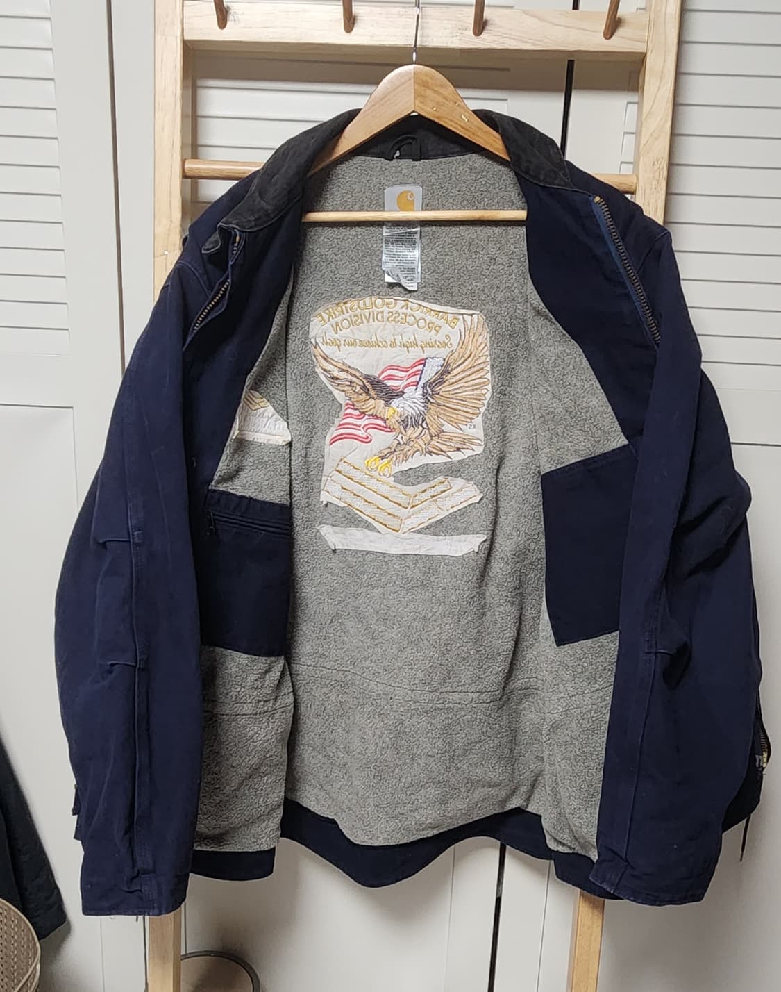 칼하트 디트로이트 딥네이비 c81 워크 자켓 상품이미지7