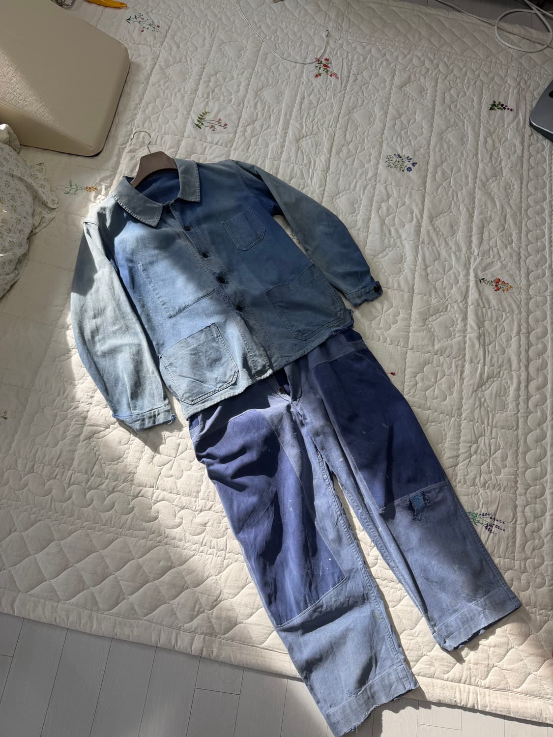 페이딩 사시코 프렌치 셋업 워크자켓+팬츠 30s-40s +50s-70s 상품이미지4