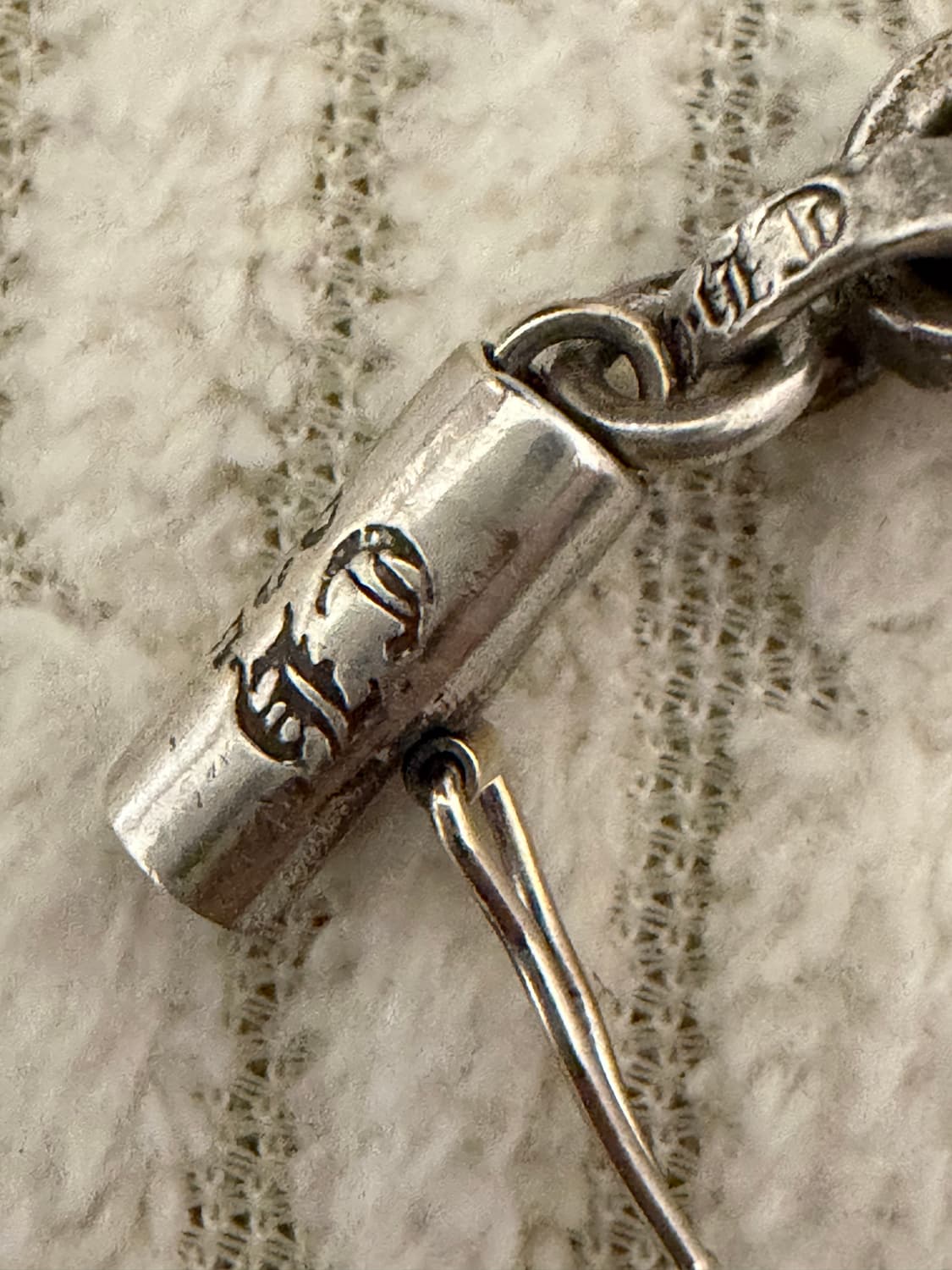 24인치 크롬하츠 스몰 크로스 페이퍼체인 일체형 목걸이 상품이미지4