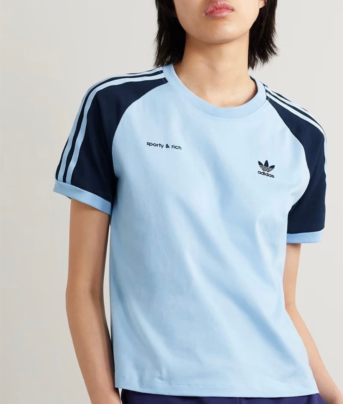아디다스 스포티앤리치 반팔 티셔츠 스카이 S size 상품이미지1