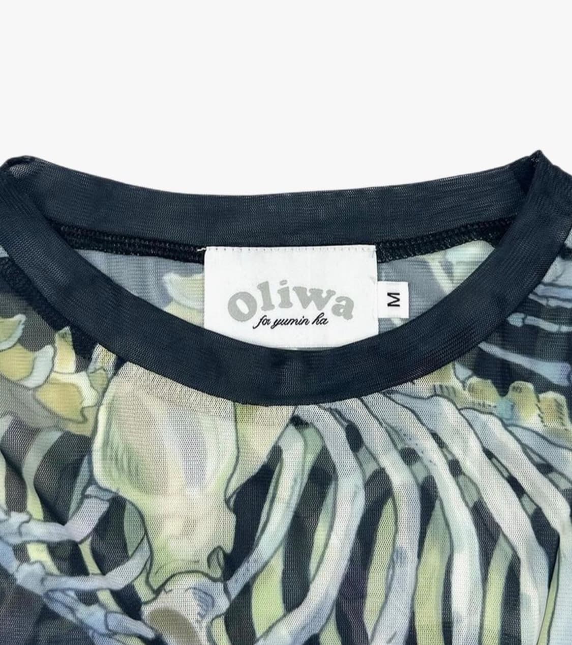 Yumin ha Dream Tattoo Mesh Top - Black 상품이미지3