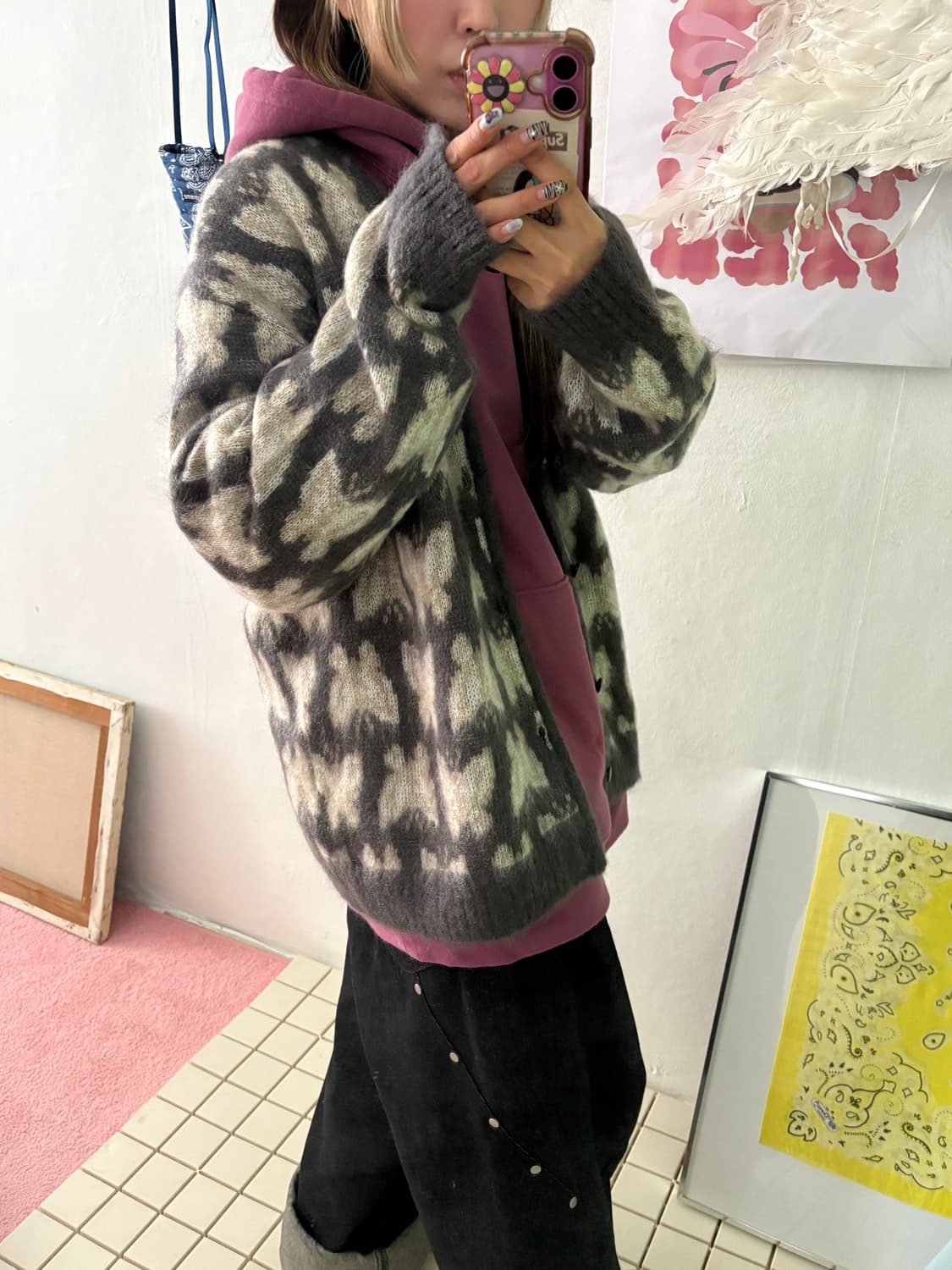 니들스 모헤어 가디건 상품이미지2