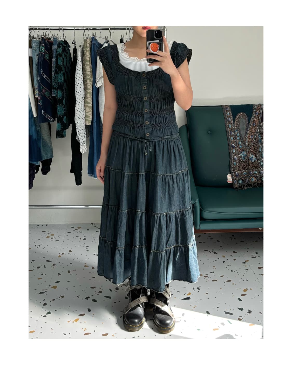 빈티지 슬리브리스 원피스 상품이미지2