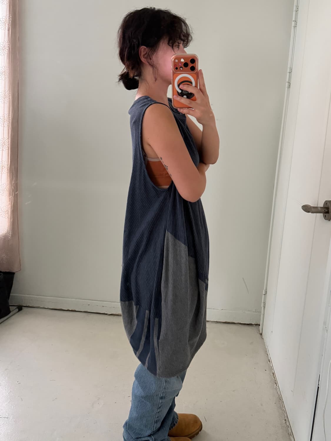 일본빈티지 에스닉 아방 민소매 드레스 상품이미지2