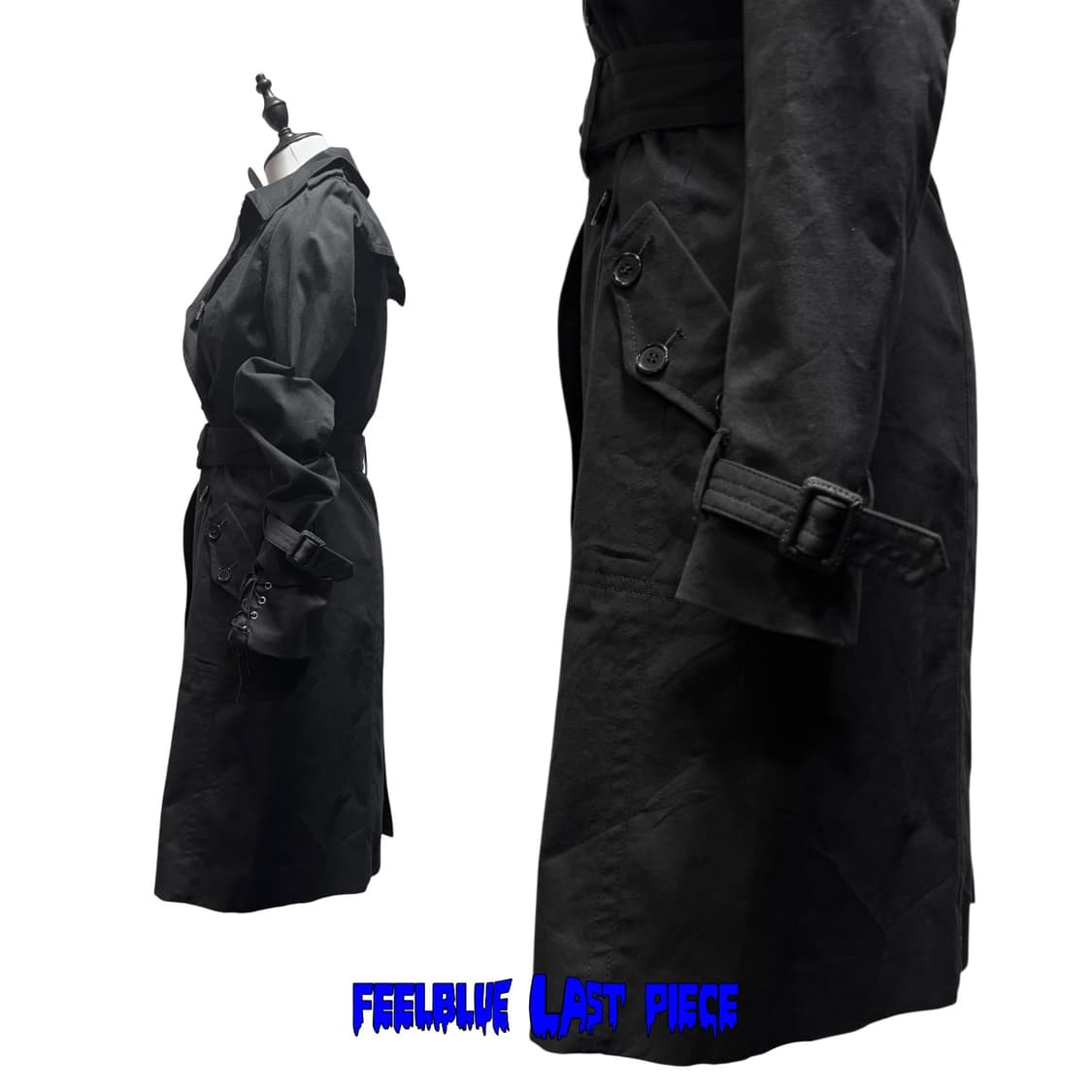 Belted Gothic Trench Coat 상품이미지4